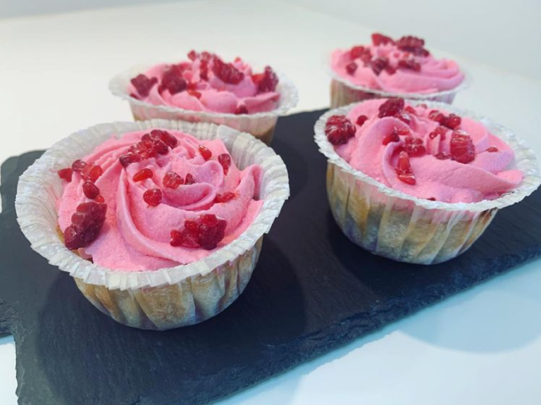 Keto Raspberry cupcakes intro