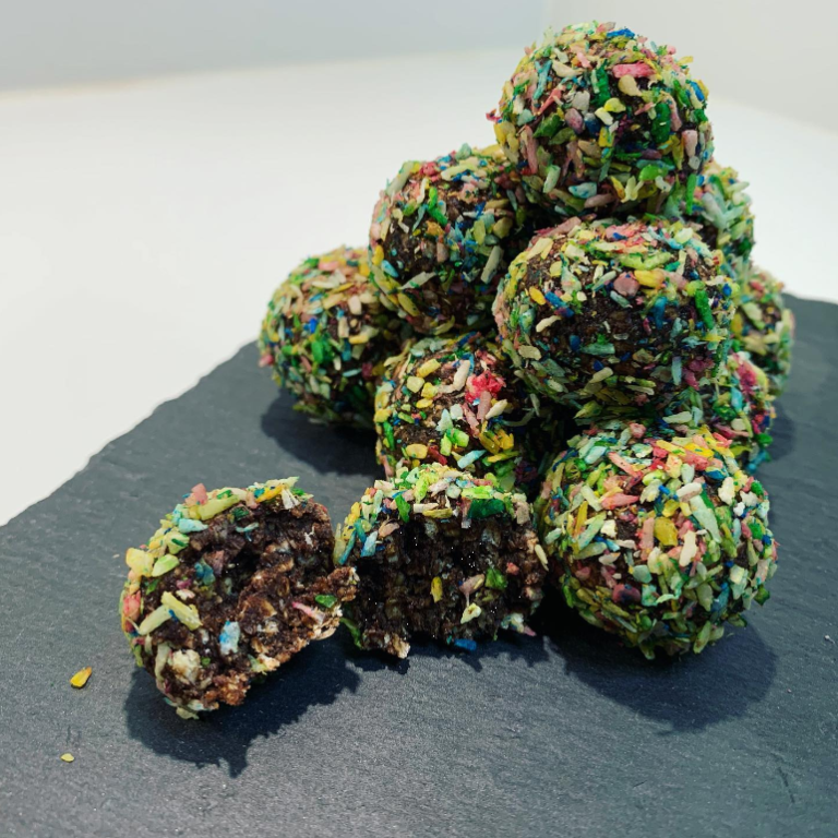 Rainbow chcolate balls