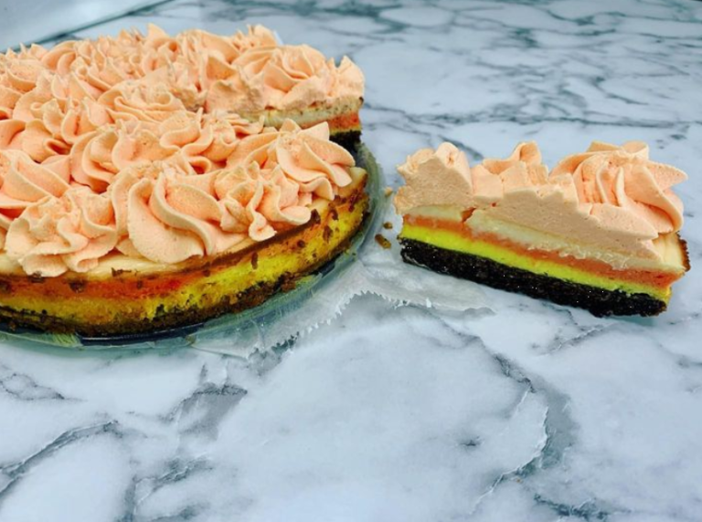 Candy Corn Cheesecake